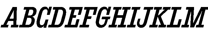 ExtractSemislab MediumItalic Font UPPERCASE
