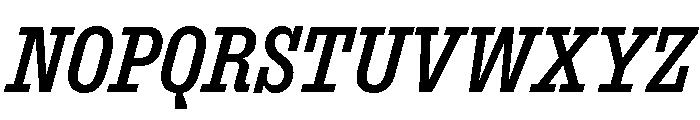 ExtractSemislab MediumItalic Font UPPERCASE