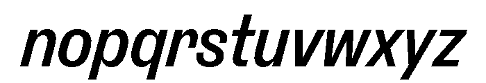ExtractSemislab MediumItalic Font LOWERCASE