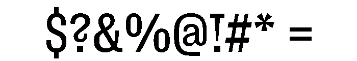 ExtractSemislab Regular Font OTHER CHARS