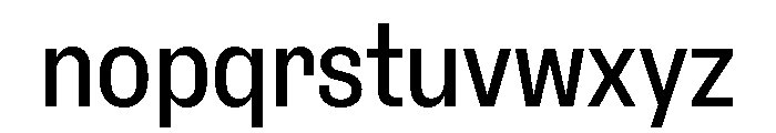 ExtractSemislab Regular Font LOWERCASE