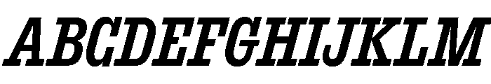 ExtractSemislab SemiBoldItalic Font UPPERCASE