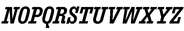 ExtractSemislab SemiBoldItalic Font UPPERCASE