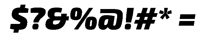 Exo 2 Black Italic Font OTHER CHARS