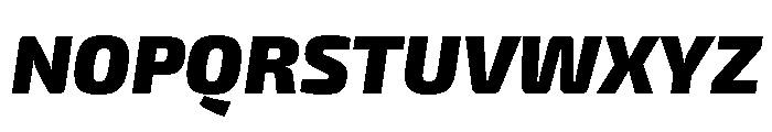 Exo 2 Black Italic Font UPPERCASE