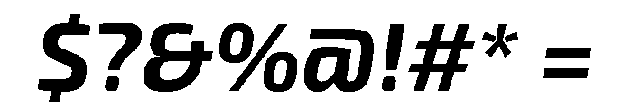 Exo 2 Bold Italic Font OTHER CHARS
