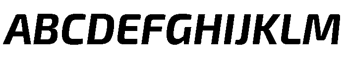 Exo 2 Bold Italic Font UPPERCASE