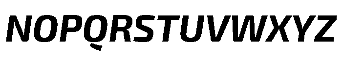 Exo 2 Bold Italic Font UPPERCASE