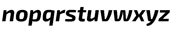 Exo 2 Bold Italic Font LOWERCASE
