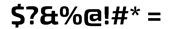 Exo 2 Bold Font OTHER CHARS