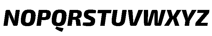 Exo 2 Extra Bold Italic Font UPPERCASE