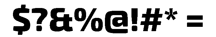 Exo 2 Extra Bold Font OTHER CHARS