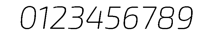 Exo 2 Extra Light Italic Font OTHER CHARS