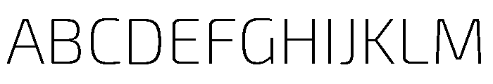Exo 2 Extra Light Font UPPERCASE