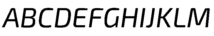 Exo 2 Italic Font UPPERCASE