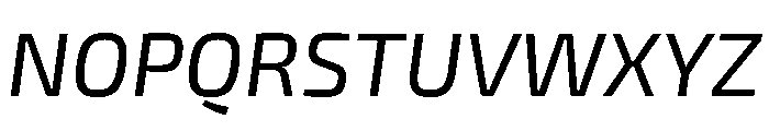 Exo 2 Italic Font UPPERCASE