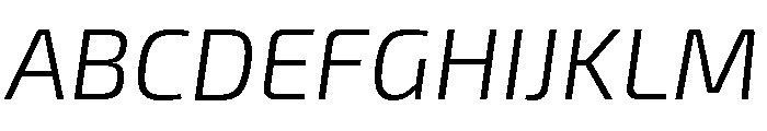Exo 2 Light Italic Font UPPERCASE