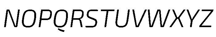 Exo 2 Light Italic Font UPPERCASE