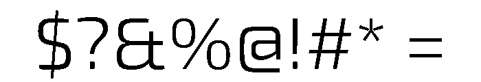 Exo 2 Light Font OTHER CHARS