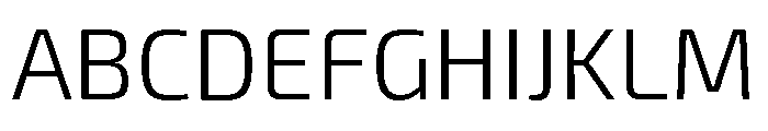 Exo 2 Light Font UPPERCASE