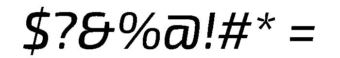 Exo 2 Medium Italic Font OTHER CHARS