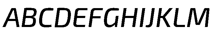 Exo 2 Medium Italic Font UPPERCASE