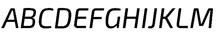 Exo 2 Regular Italic Font UPPERCASE