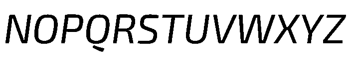 Exo 2 Regular Italic Font UPPERCASE