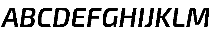 Exo 2 Semi Bold Italic Font UPPERCASE
