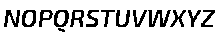 Exo 2 Semi Bold Italic Font UPPERCASE