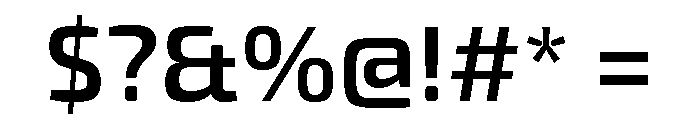 Exo 2 Semi Bold Font OTHER CHARS