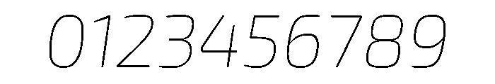 Exo 2 Thin Italic Font OTHER CHARS