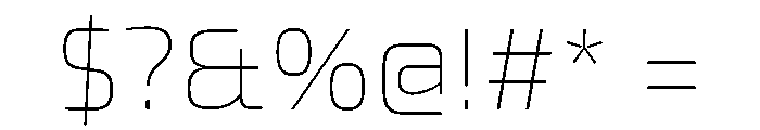 Exo 2 Thin Font OTHER CHARS