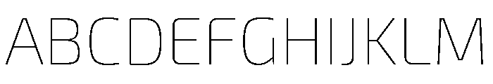 Exo 2 Thin Font UPPERCASE