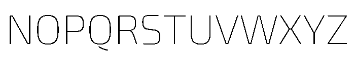 Exo 2 Thin Font UPPERCASE