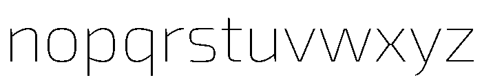 Exo 2 Thin Font LOWERCASE