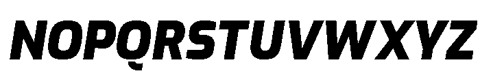 Exo Black Italic Font UPPERCASE