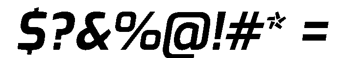 Exo Bold Italic Font OTHER CHARS