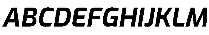 Exo Bold Italic Font UPPERCASE
