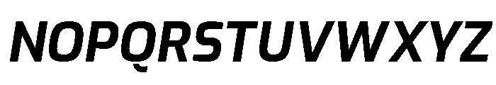 Exo Bold Italic Font UPPERCASE