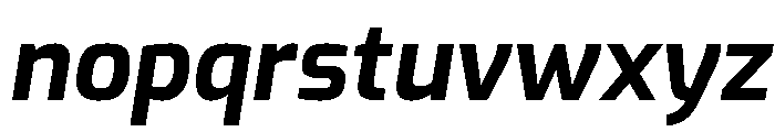 Exo Bold Italic Font LOWERCASE
