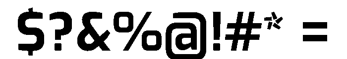 Exo Bold Font OTHER CHARS