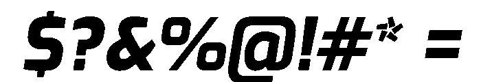 Exo Extra Bold Italic Font OTHER CHARS