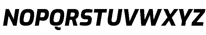Exo Extra Bold Italic Font UPPERCASE