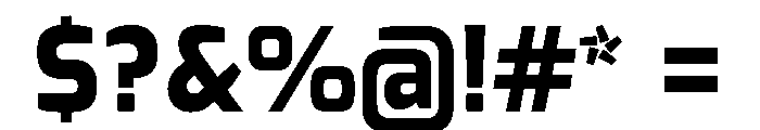 Exo Extra Bold Font OTHER CHARS