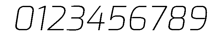 Exo Extra Light Italic Font OTHER CHARS