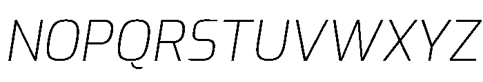 Exo Extra Light Italic Font UPPERCASE