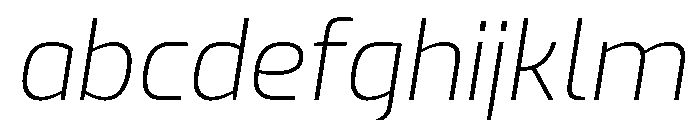 Exo Extra Light Italic FONT