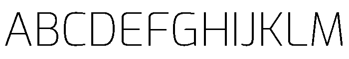 Exo Extra Light Font UPPERCASE