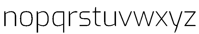 Exo Extra Light Font LOWERCASE